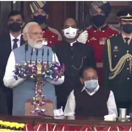 Constitution of India Celebration in Parliament President Ram Nath Kovind And Prime Minister Narendra Modi was Speaked